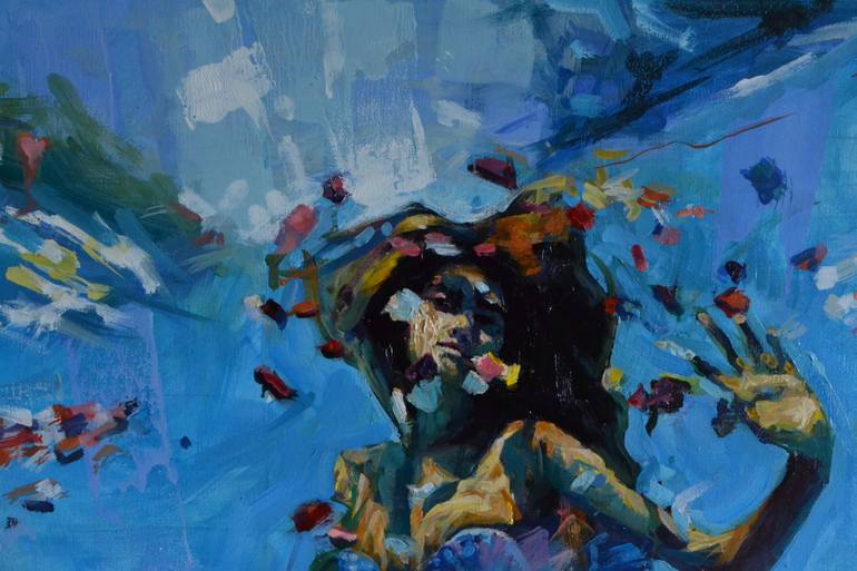 Original Figurative Women Painting by Marco Ortolan