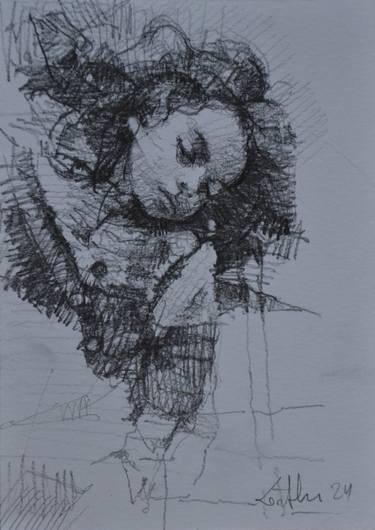 Original Portraiture Children Drawings by Marco Ortolan