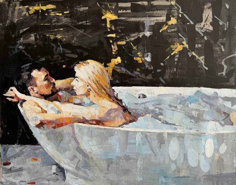 Print of Impressionism Love Paintings by Marco Ortolan
