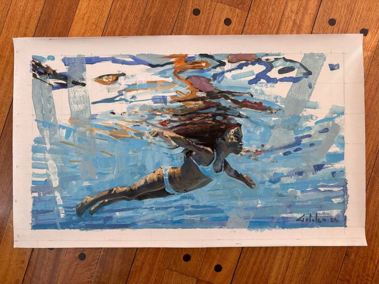 Original Figurative Children Painting by Marco Ortolan