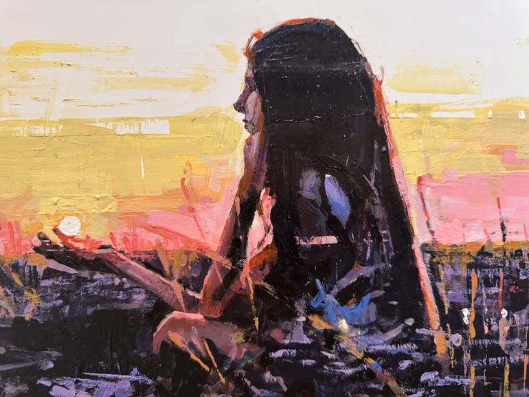 Original Impressionism Nature Painting by Marco Ortolan