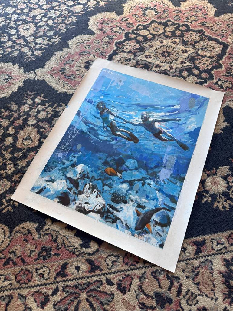 Original Figurative Water Painting by Marco Ortolan