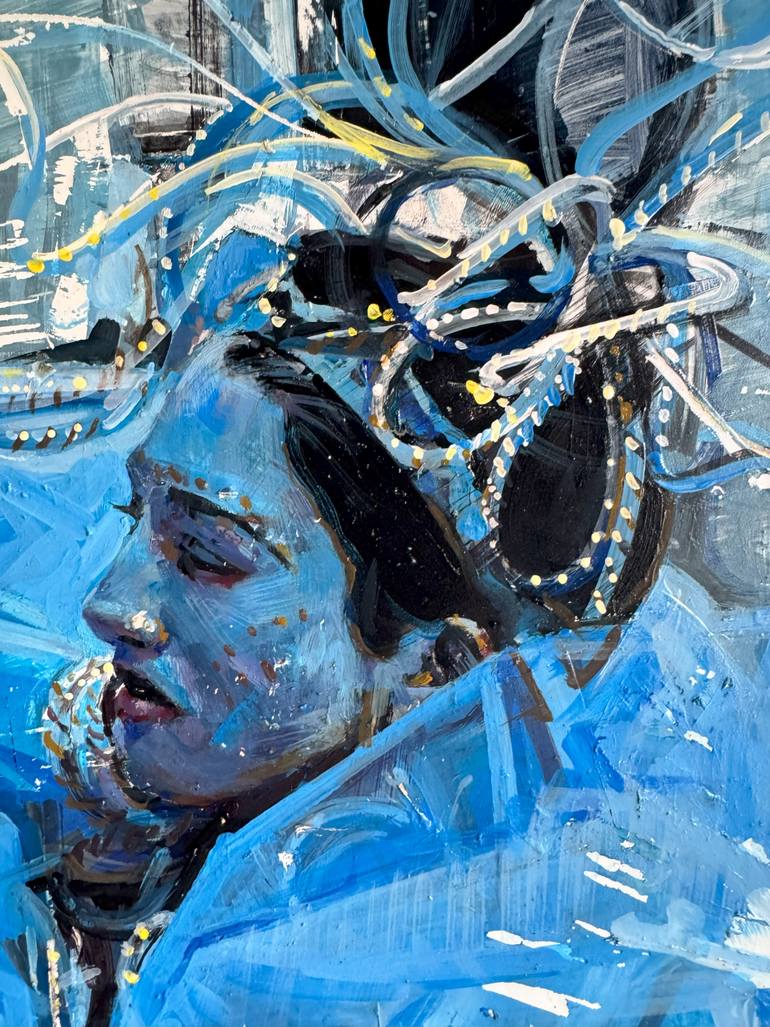 Original Impressionism Love Painting by Marco Ortolan