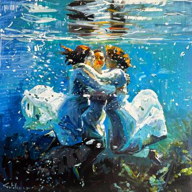 Original Impressionism Classical Mythology Paintings by Marco Ortolan