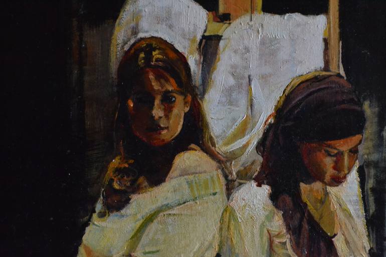 Original Realism Love Painting by Marco Ortolan