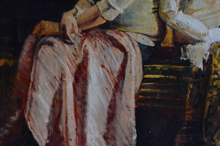 Original Realism Love Painting by Marco Ortolan