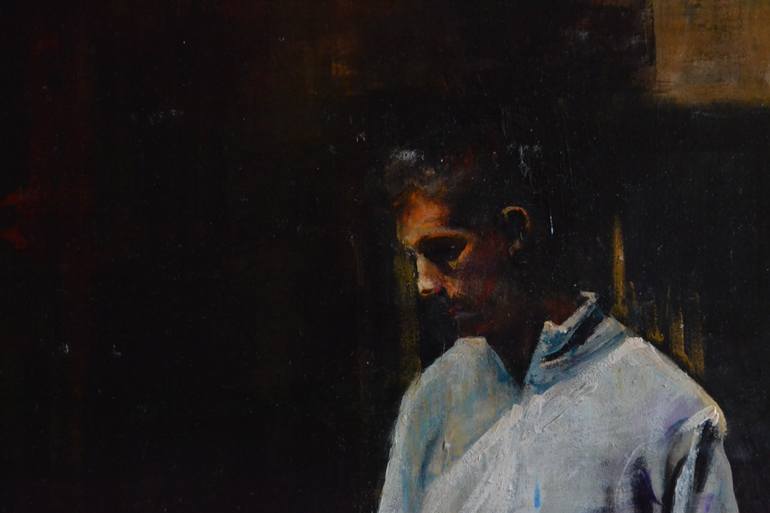 Original Realism Love Painting by Marco Ortolan