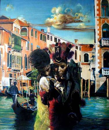 Print of Surrealism Love Paintings by Marco Ortolan