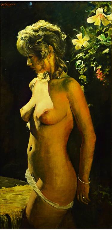 Original Realism Erotic Paintings by Marco Ortolan