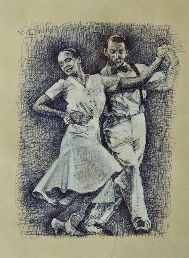 Print of Realism Performing Arts Drawings by Marco Ortolan
