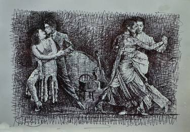Print of Realism Performing Arts Drawings by Marco Ortolan