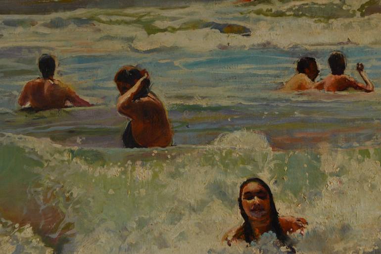 Original Beach Painting by Marco Ortolan