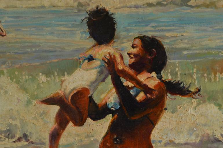Original Realism Beach Painting by Marco Ortolan