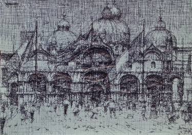 Original Realism Architecture Drawings by Marco Ortolan