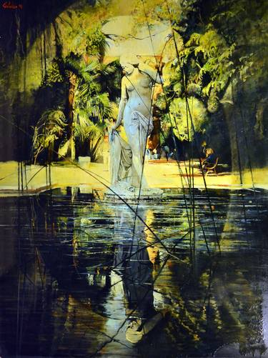 Print of Figurative Garden Paintings by Marco Ortolan