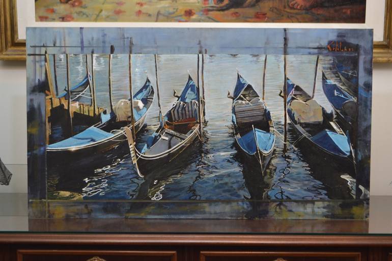 Original Boat Painting by Marco Ortolan