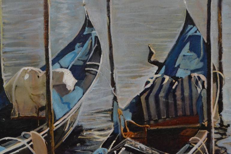 Original Realism Boat Painting by Marco Ortolan