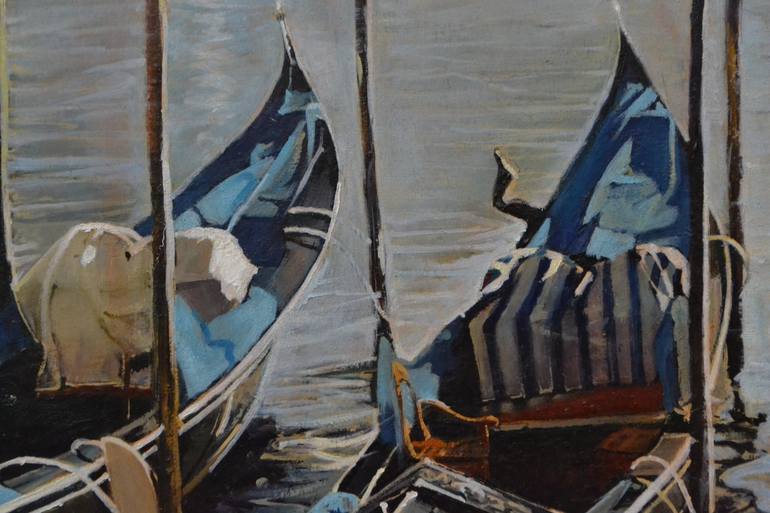 Original Boat Painting by Marco Ortolan