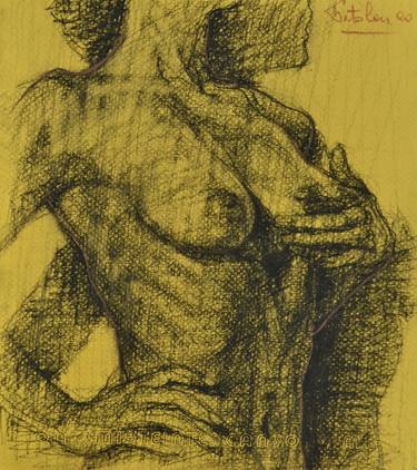 Original Figurative Nude Drawings by Marco Ortolan
