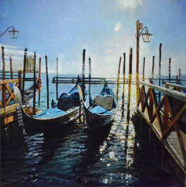 Print of Boat Paintings by Marco Ortolan