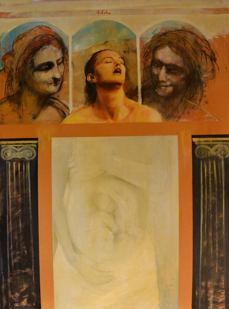 Print of Figurative Women Paintings by Marco Ortolan