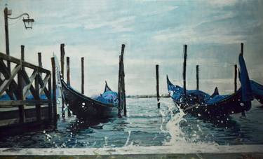 Print of Boat Paintings by Marco Ortolan