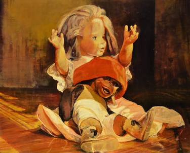 Original Realism Kids Paintings by Marco Ortolan
