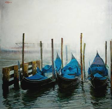 Print of Boat Paintings by Marco Ortolan
