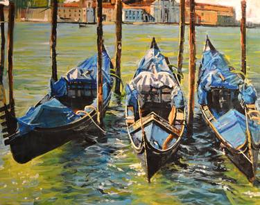 Print of Figurative Boat Paintings by Marco Ortolan