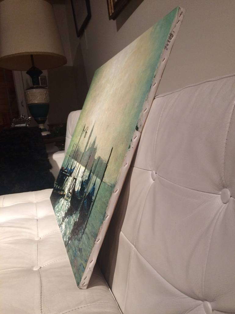 Original Figurative Boat Painting by Marco Ortolan