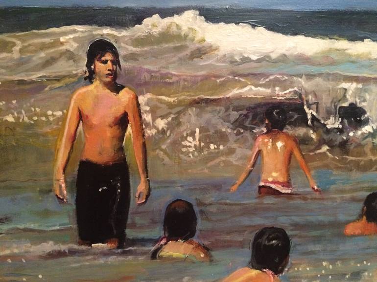 Original Beach Painting by Marco Ortolan