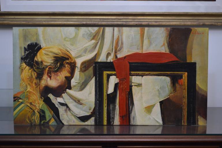 Original Figurative Women Painting by Marco Ortolan