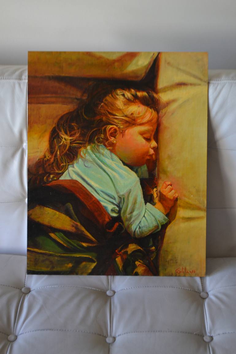 Original Figurative Children Painting by Marco Ortolan