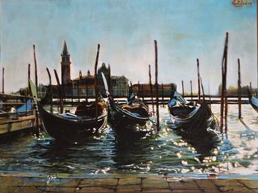 Print of Sailboat Paintings by Marco Ortolan