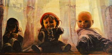 Original Figurative Kids Paintings by Marco Ortolan