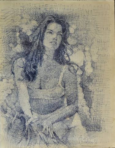 Print of Figurative Women Drawings by Marco Ortolan