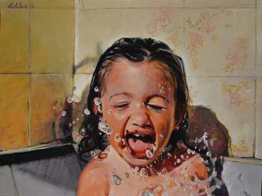 Print of Figurative Kids Paintings by Marco Ortolan