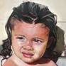 Children in art are always in my compositions.
This is my niece Victoria years ago.