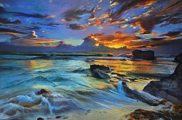 Print of Figurative Seascape Paintings by Marco Ortolan