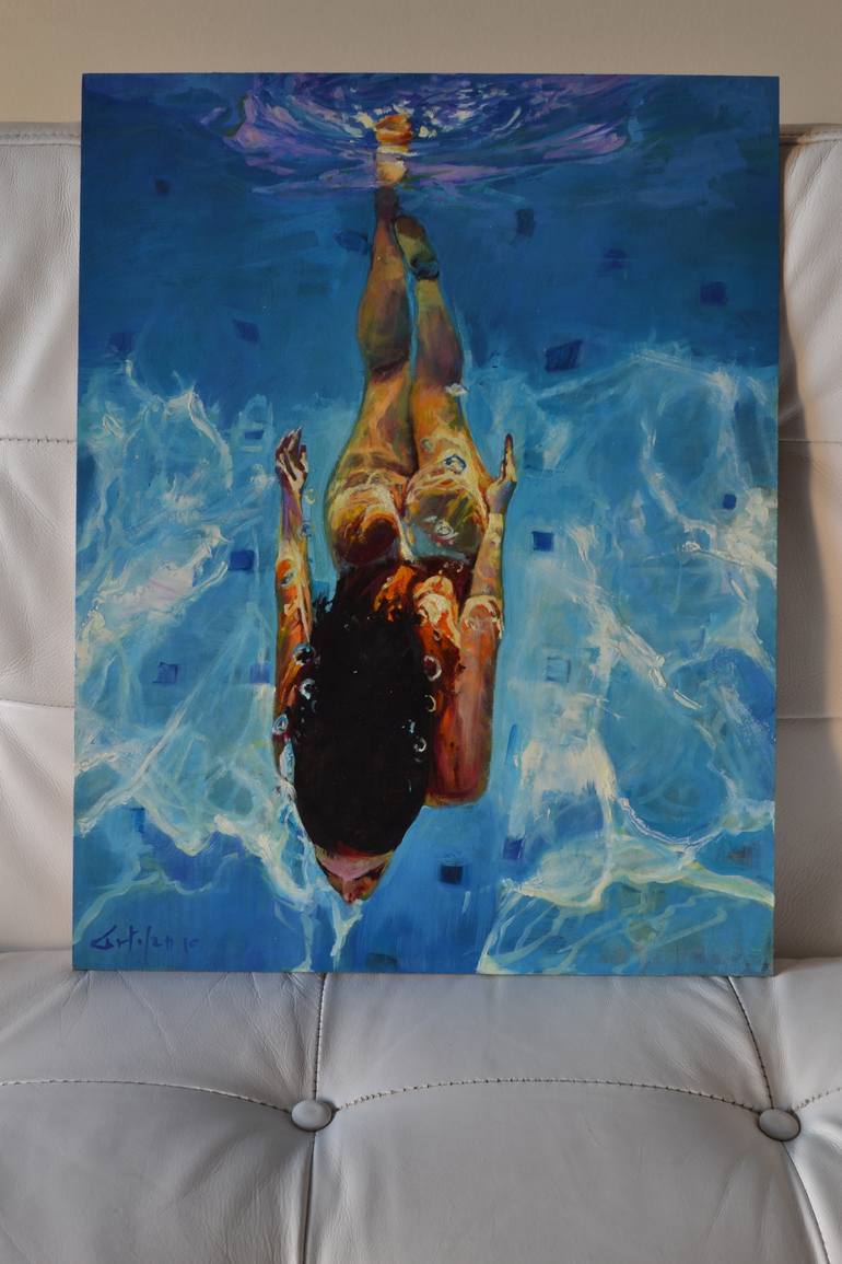 Original Figurative Water Painting by Marco Ortolan
