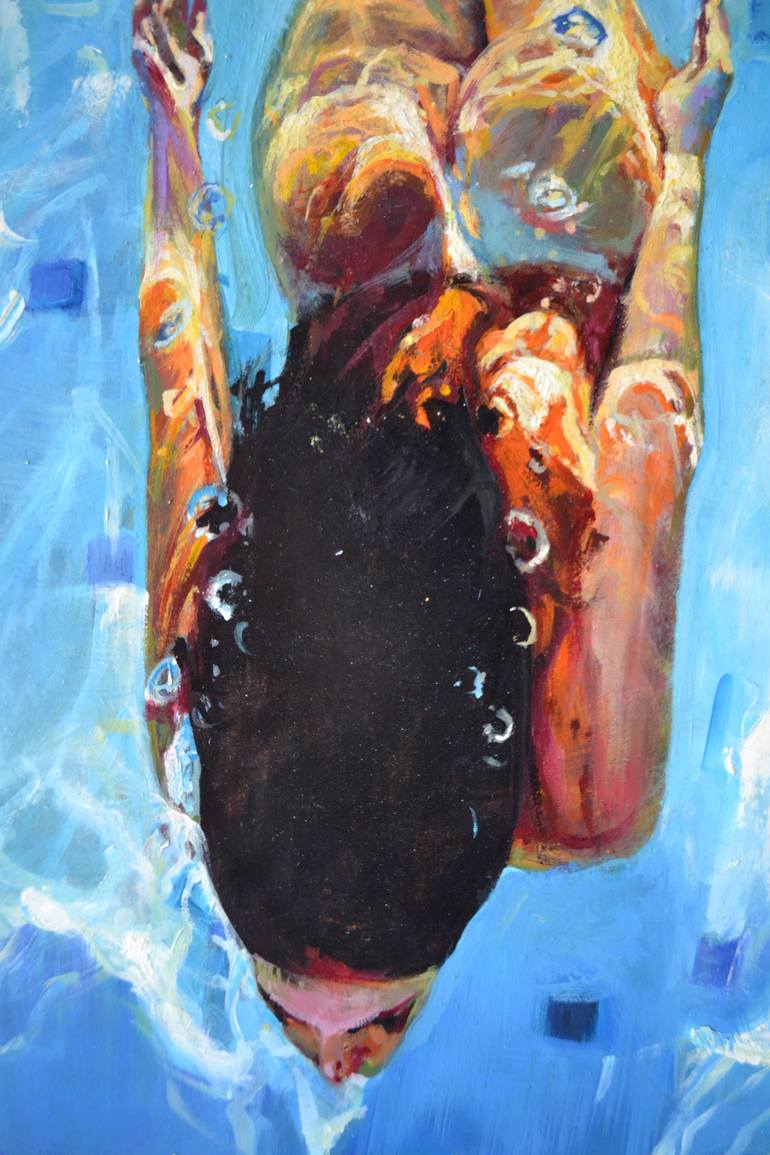 Original Figurative Water Painting by Marco Ortolan