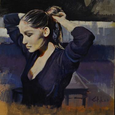 Print of Figurative Women Paintings by Marco Ortolan