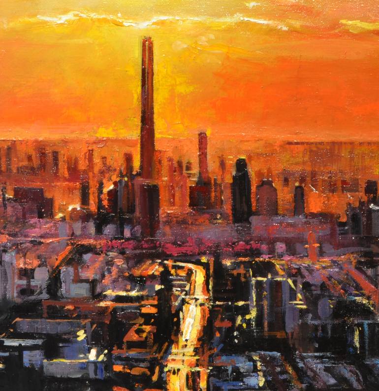 Original Figurative Architecture Painting by Marco Ortolan