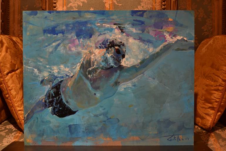 Original Figurative Sports Painting by Marco Ortolan