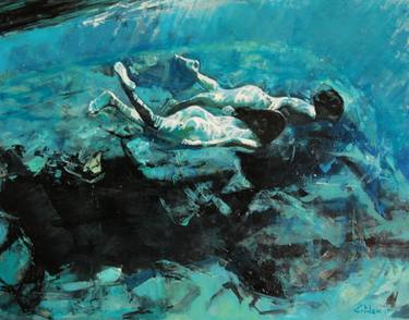 Original Figurative Water Paintings by Marco Ortolan