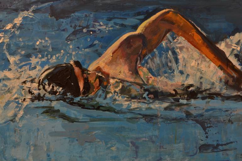 Original Figurative Sports Painting by Marco Ortolan