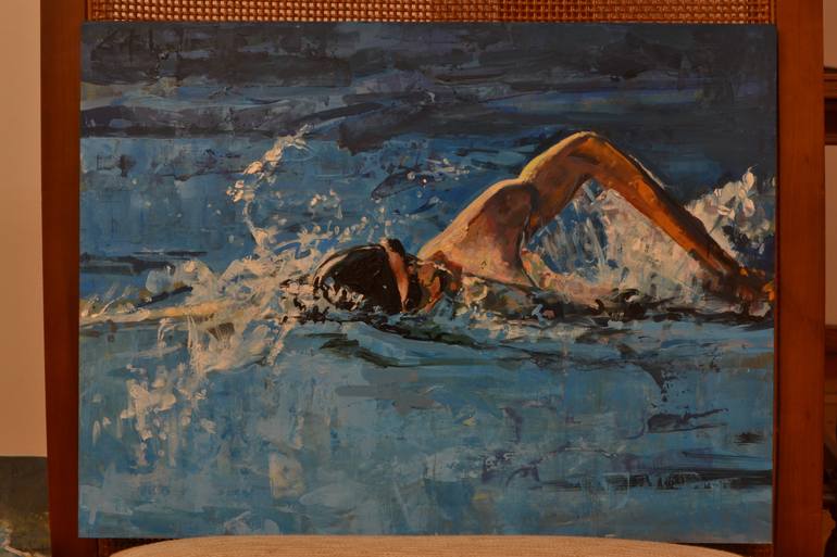 Original Figurative Sports Painting by Marco Ortolan