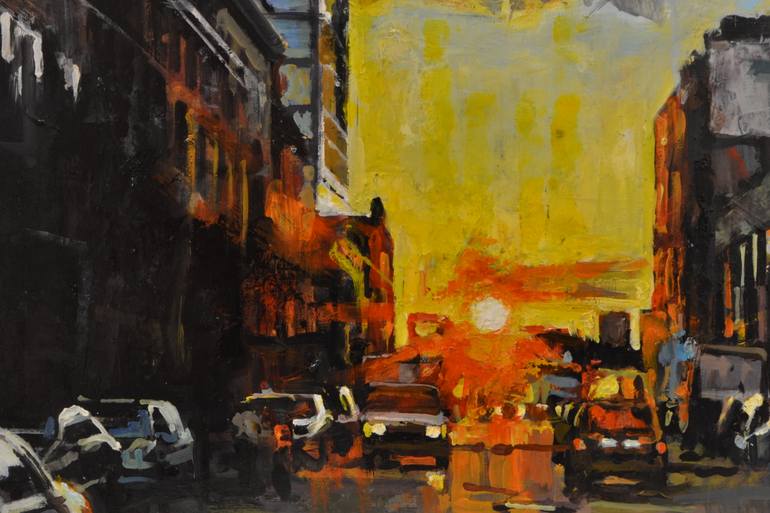 Original Impressionism Cities Painting by Marco Ortolan