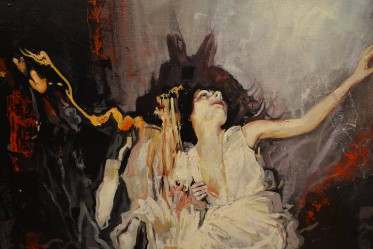 Original Figurative Women Painting by Marco Ortolan