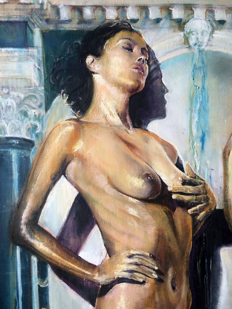 Original Erotic Painting by Marco Ortolan